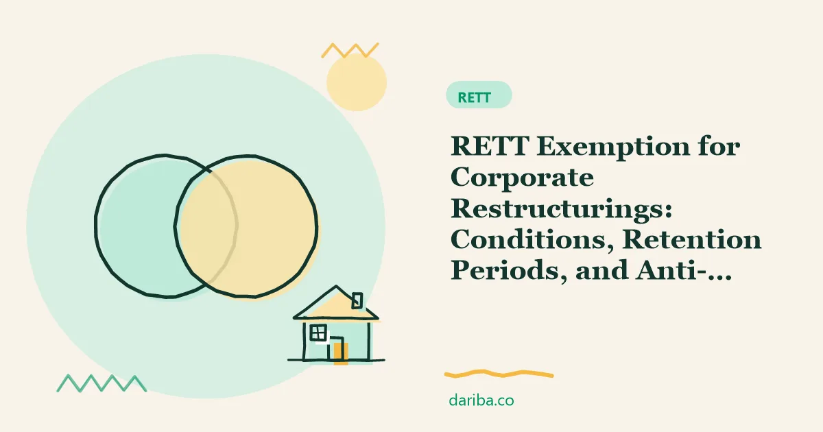 Restructurings: RETT Exemption for Corporate Restructurings | dariba.co