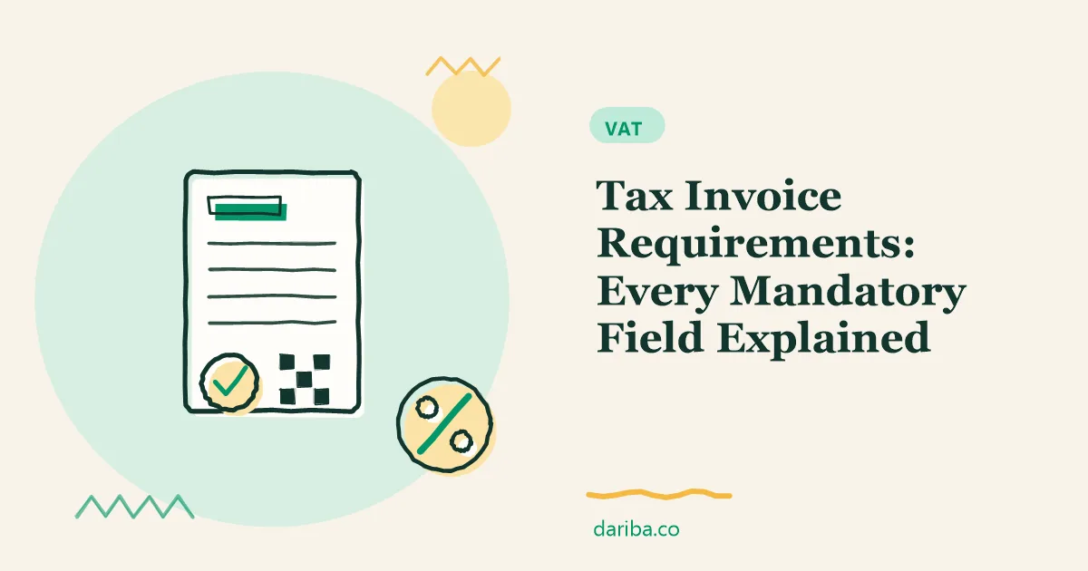 Tax invoice requirements: Tax Invoice Requirements | dariba.co