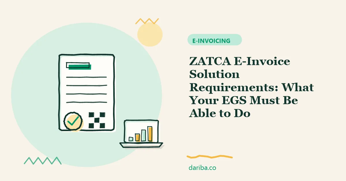 E-invoice solution requirements: ZATCA E-Invoice Solution Requirements | dariba.co